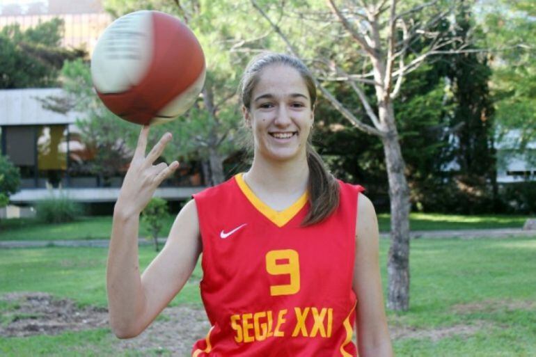 Silvia Serrat, jugadora de baloncesto del club Segle XXI y de la selección española