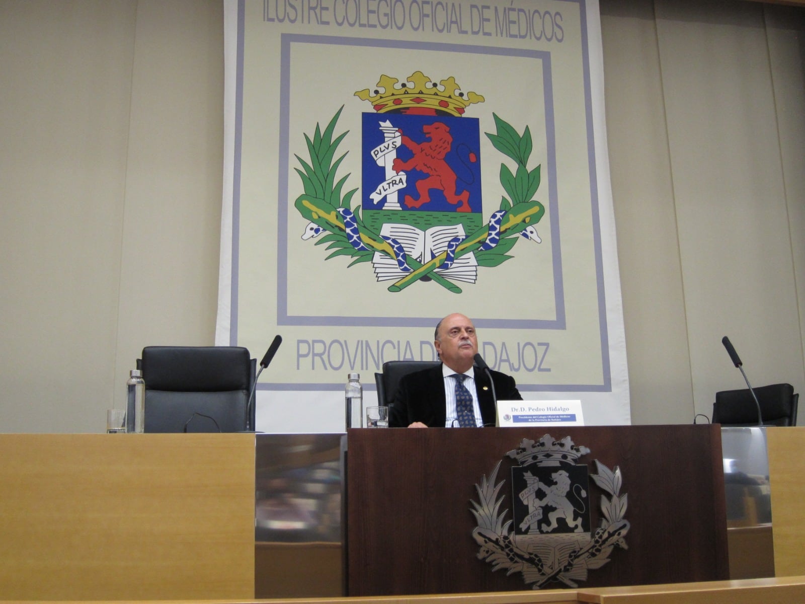 Pedro Hidalgo, presidente del Colegio de Médicos de Badajoz