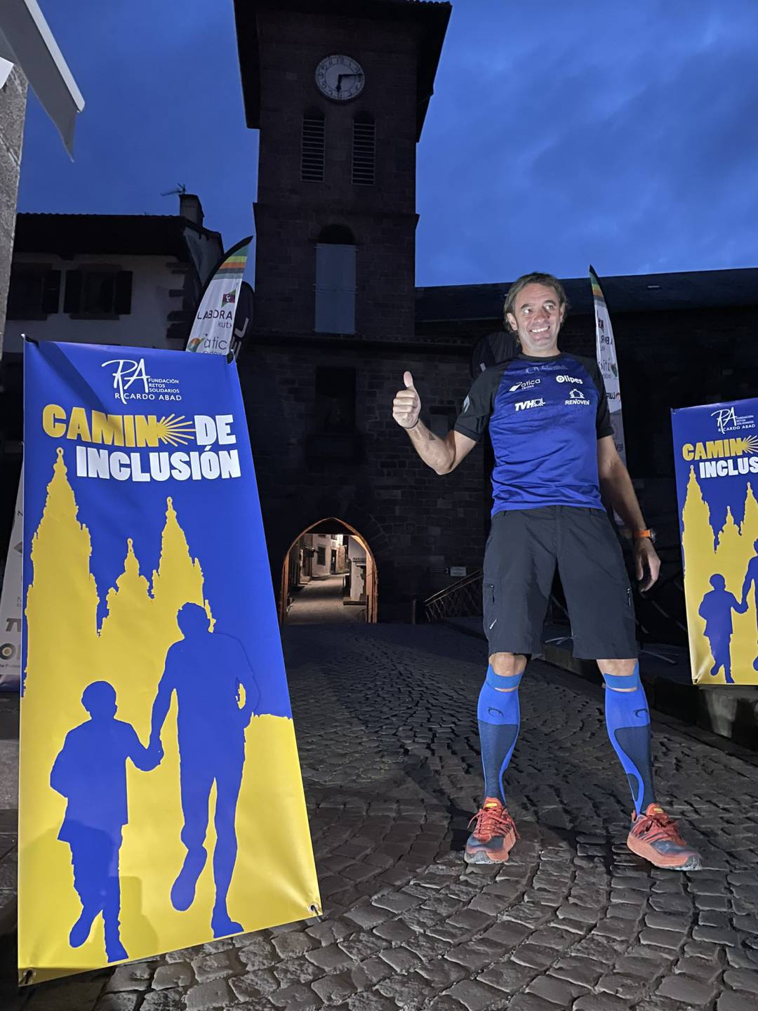 Ricardo Abad en la salida del Camino de Santiago