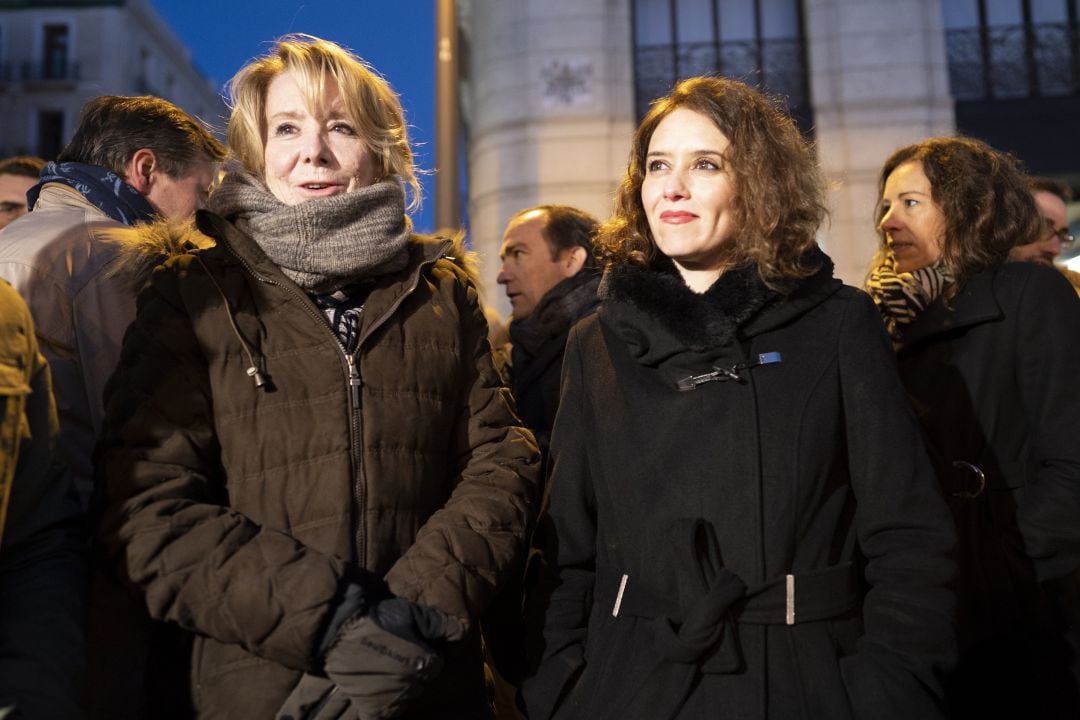 Esperanza Aguirre e Isabel Díaz Ayuso. 