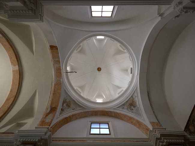 La cúpula de la Capilla ya restaurada