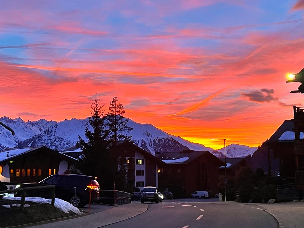 Puesta de sol en  Verbier