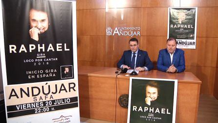 Presentación en rueda de prensa del concierto de Raphael