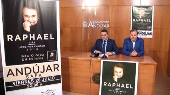 Presentación en rueda de prensa del concierto de Raphael