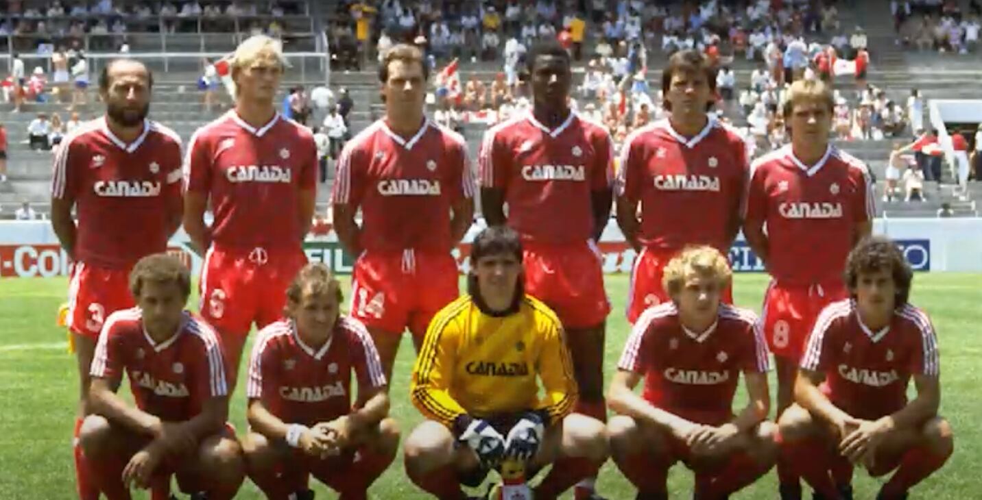 Selección de Canadá 1986. Captura de Youtube