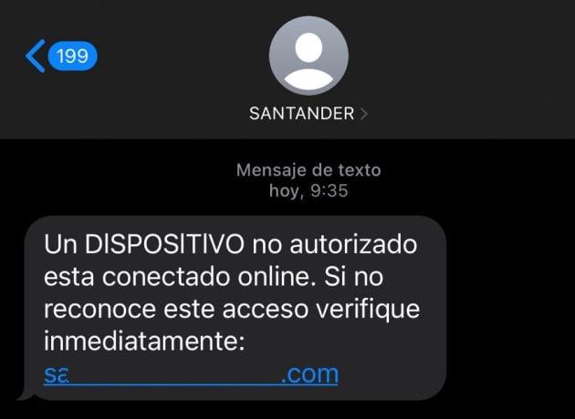 Así es la nueva estafa dirigida a los clientes del Banco Santander.