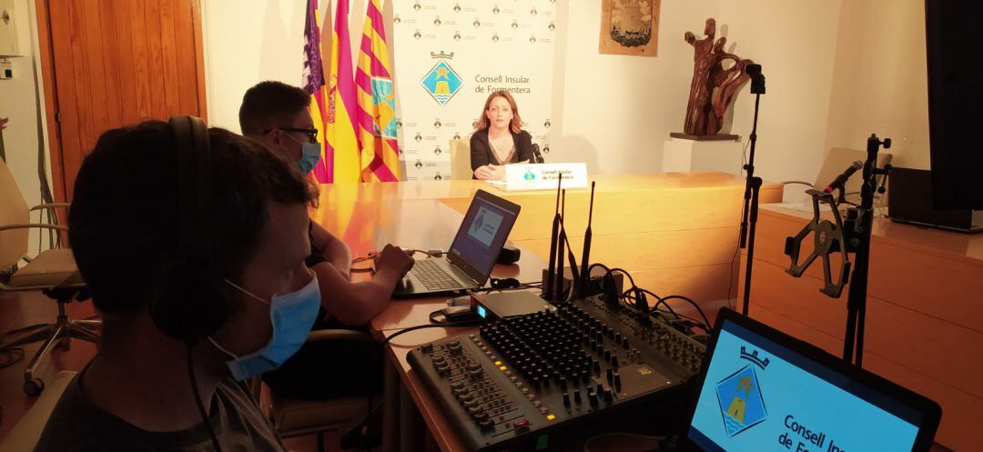 Ferrer en su comparecencia de ayer