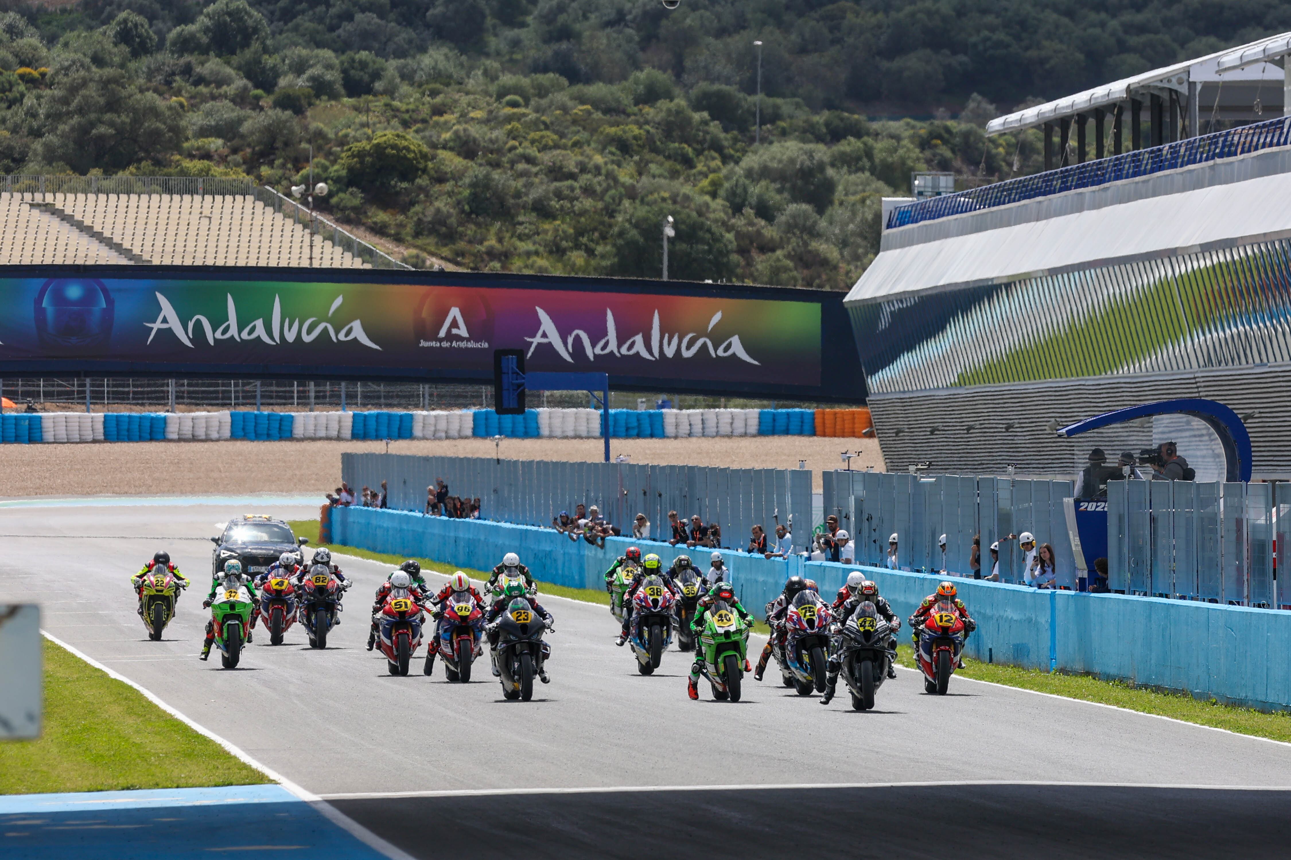 Imagen de la última prueba del Campeonato de España de Superbike disputada en el Circuito de Jerez