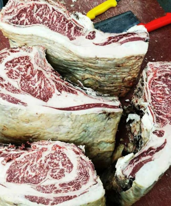 Riñonada de vaca simmental con sesenta días de maduración en Jupe