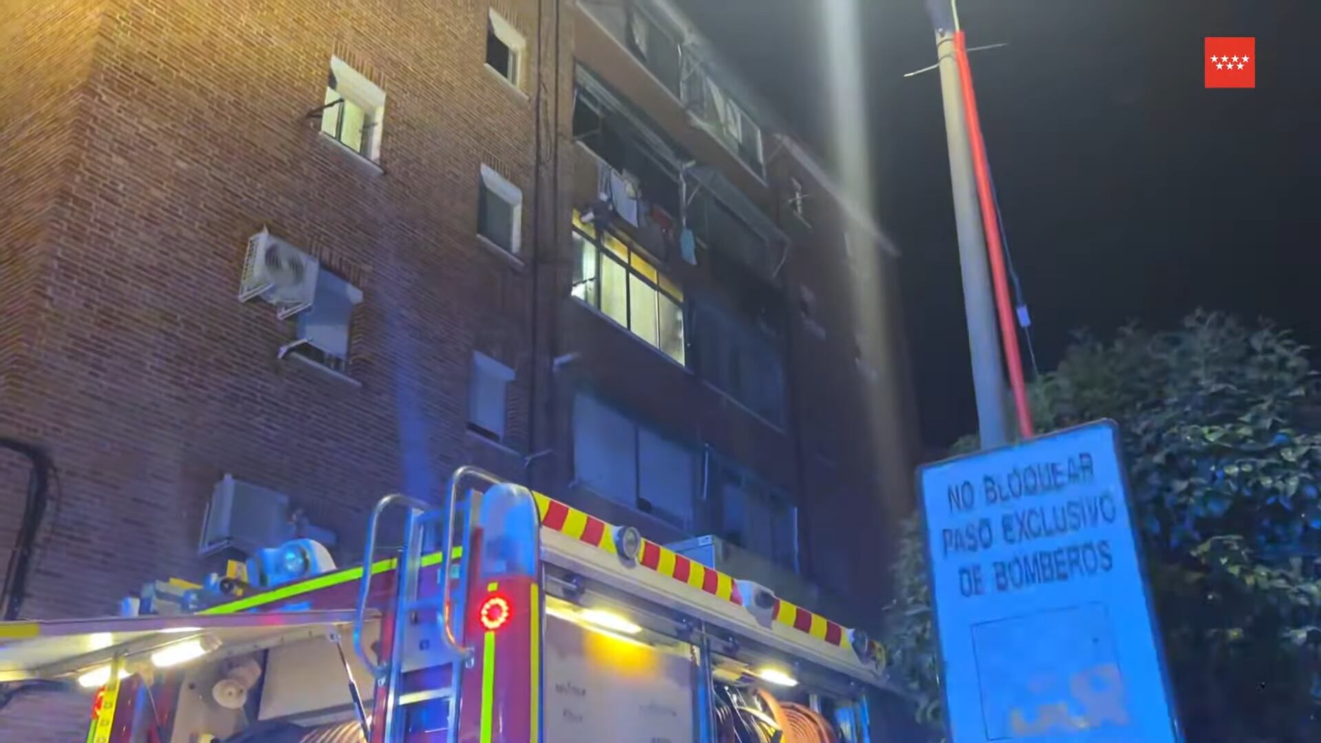 El suceso se declaró en un edificio de la Calle Hortensia, muy cerca del campus de la Universidad Carlos III en Getafe.