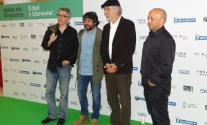 David Trueba, Jordi Evole, Fernando Trueba y Luis Alegre.