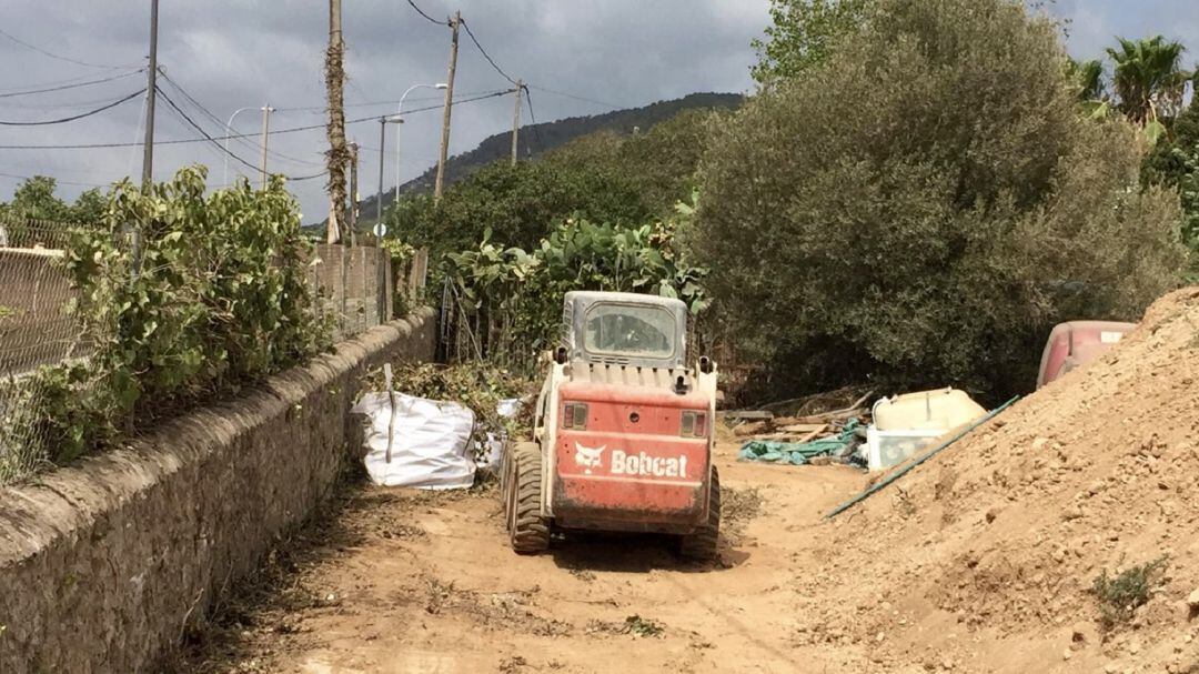 Imagen de la zona en obras