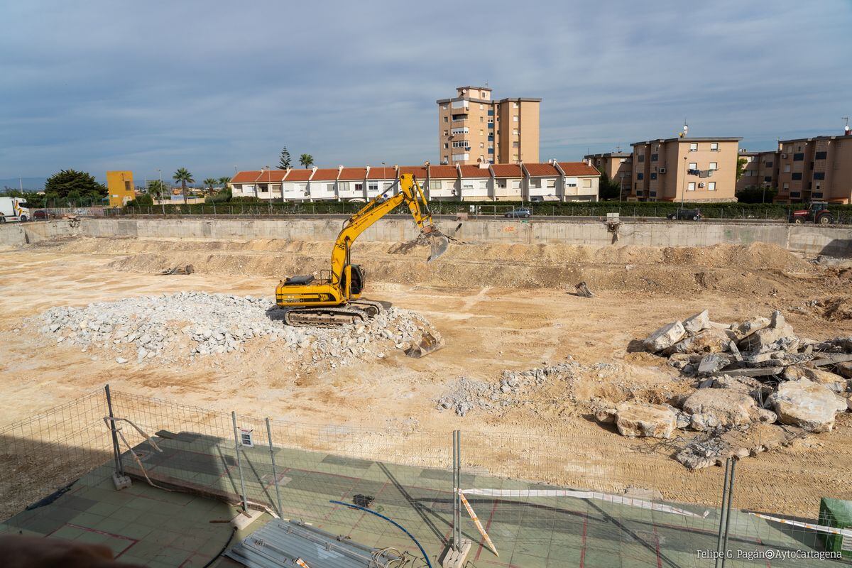 Obras en Las Dunas de Cabo de Palos