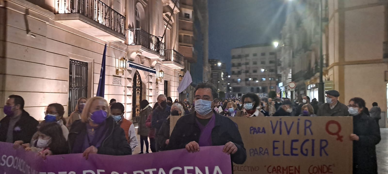 Manifestación 8M en Cartagena