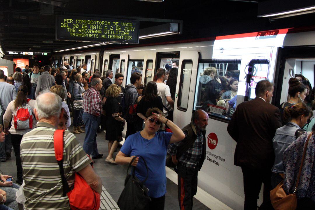 Imagen de archivo del metro de Barcelona