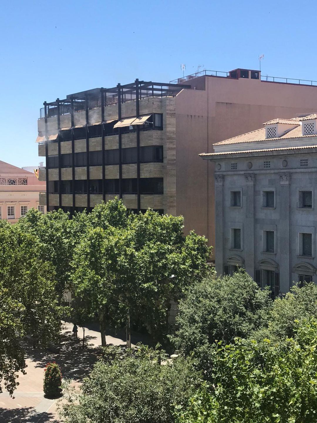 Edificio el que se produjo el incendio
