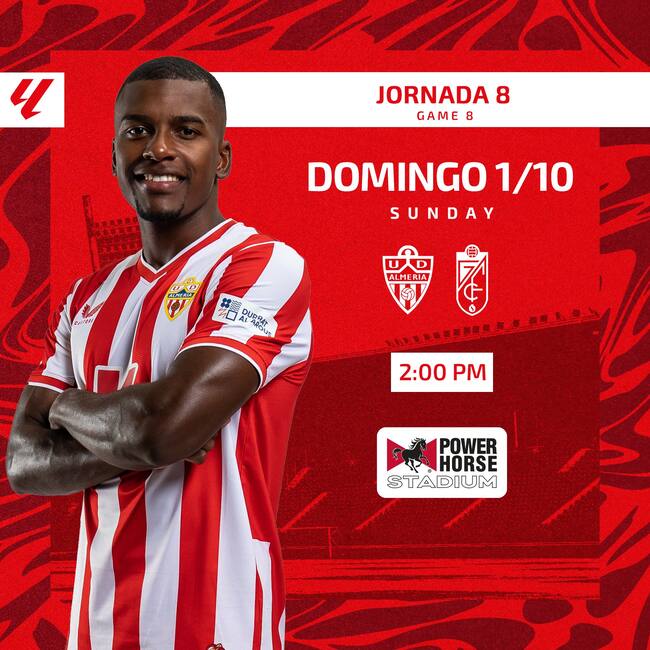 Cartel de un partido muy esperado.