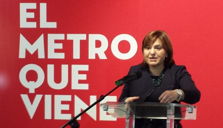 La Consellera Bonig en la presentación del plan de mejora de FGV