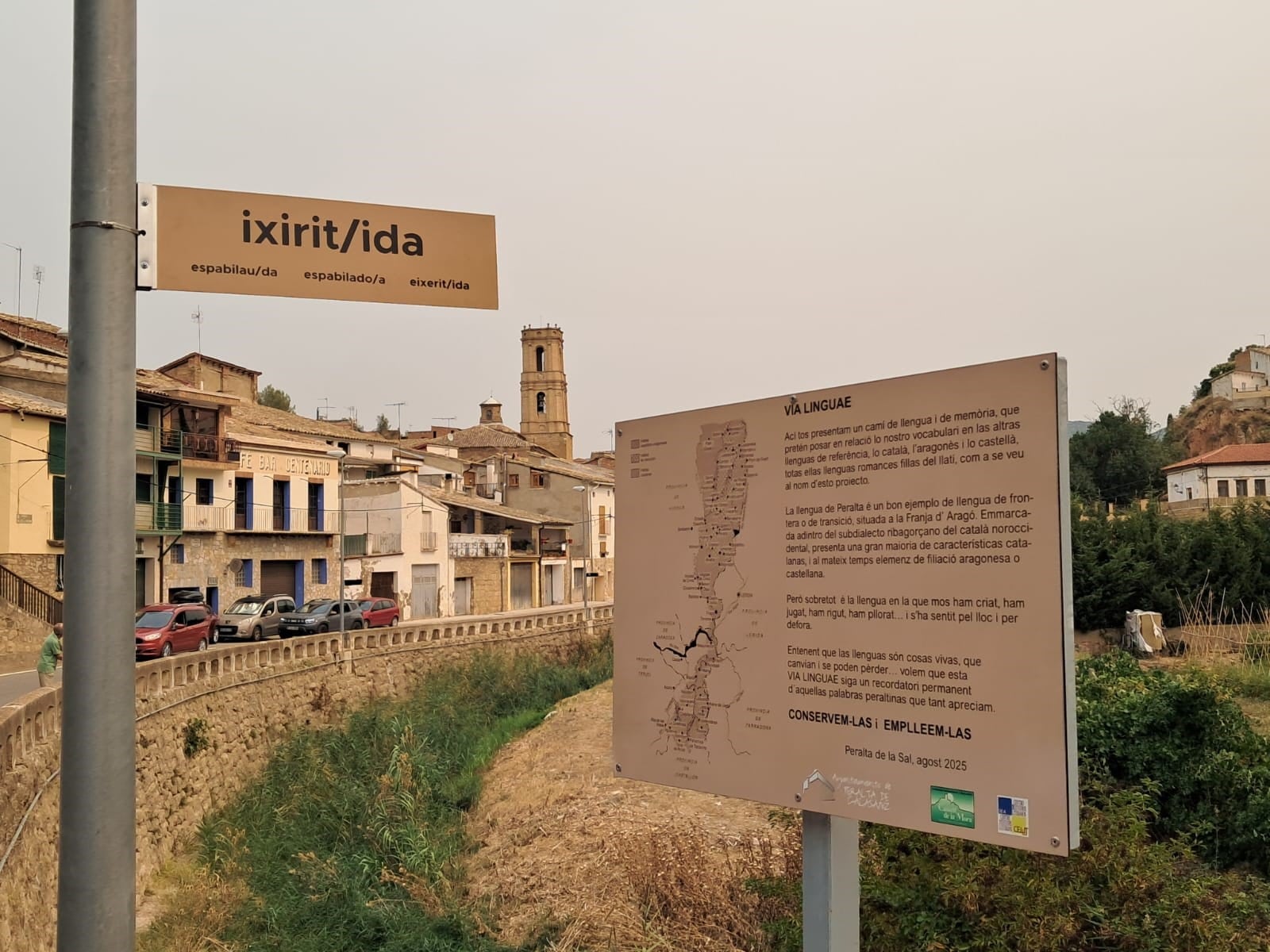“Vía Linguae”, en la Avenida San José de Calasanz de la Peralta de Sal