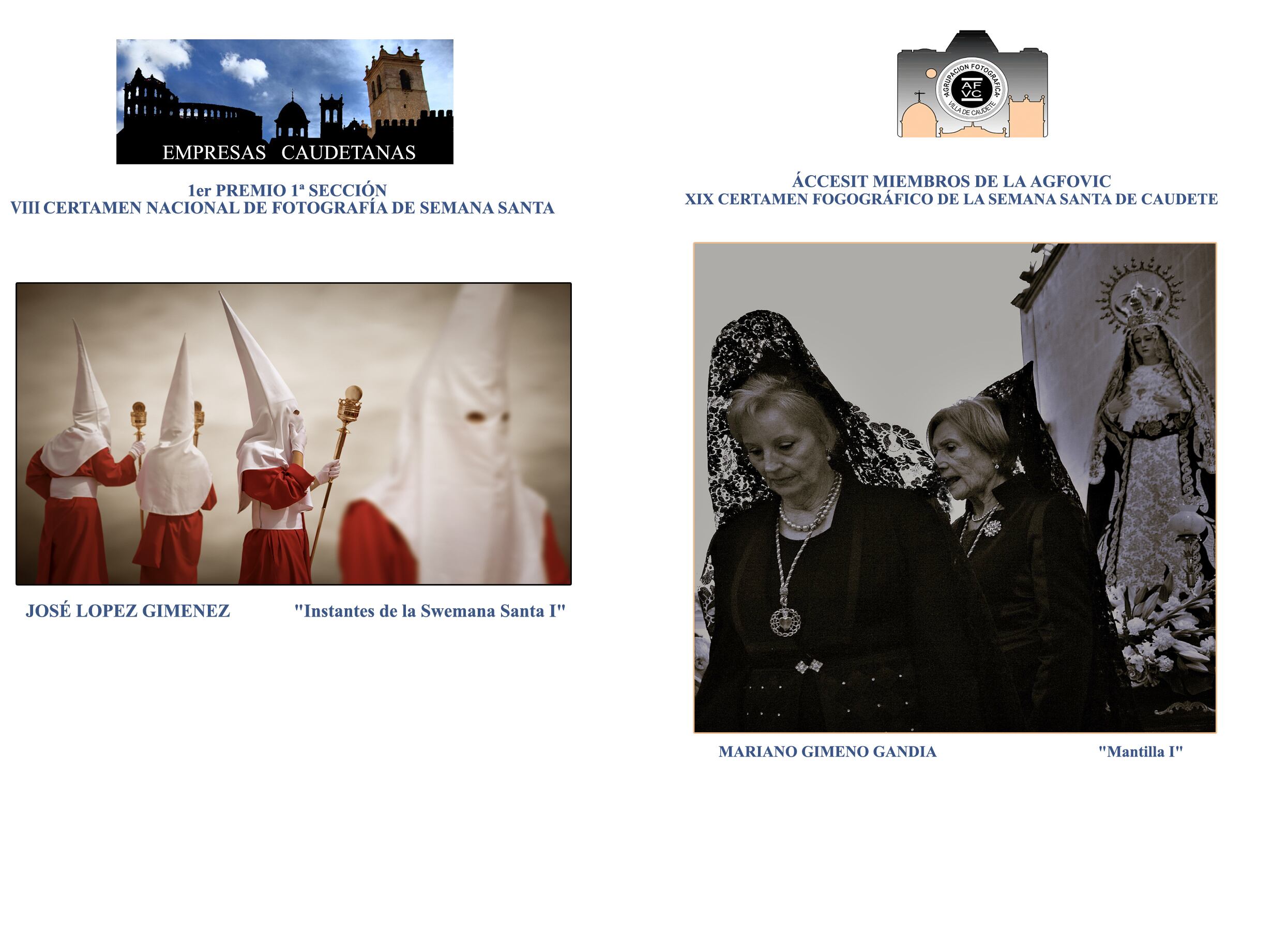 Fotografías ganadoras del concurso