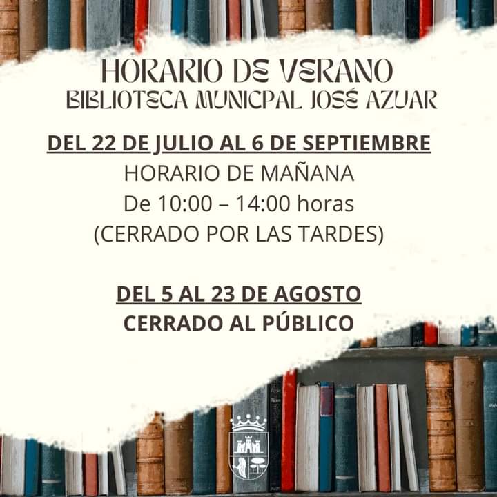 Cartel de la biblioteca