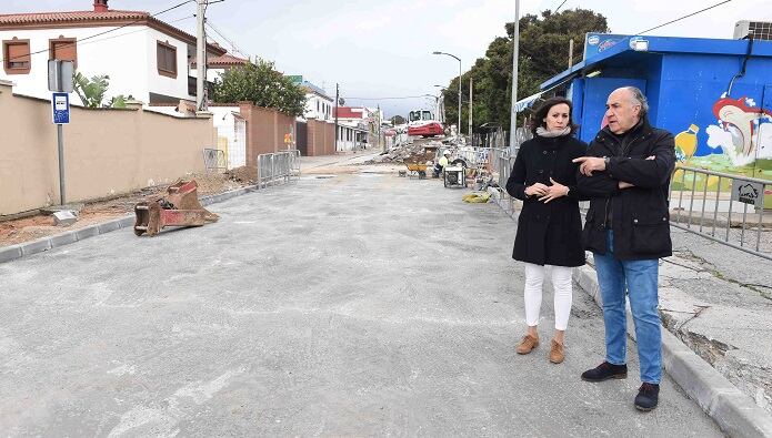 Rodríguez y Landaluce en la visita a la zona