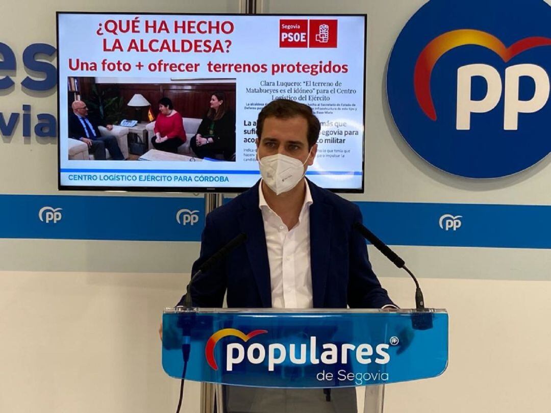 Pablo Pérez, portavoz del PP en Segovia, pide la comparecencia de la alcaldesa