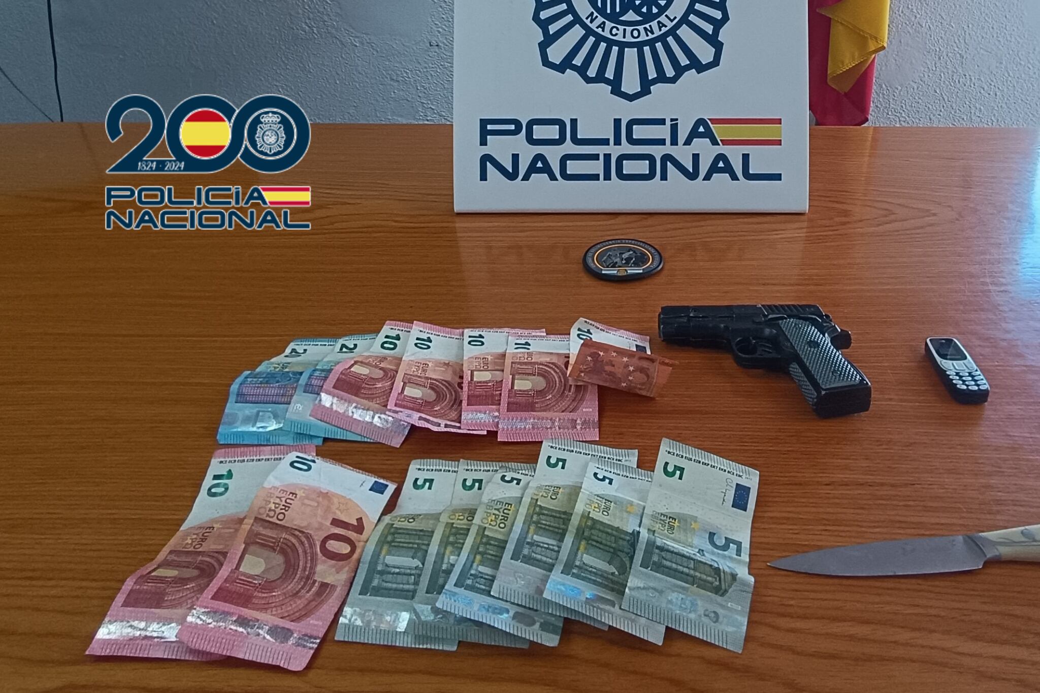 Dinero incautado por la Policía en La Línea