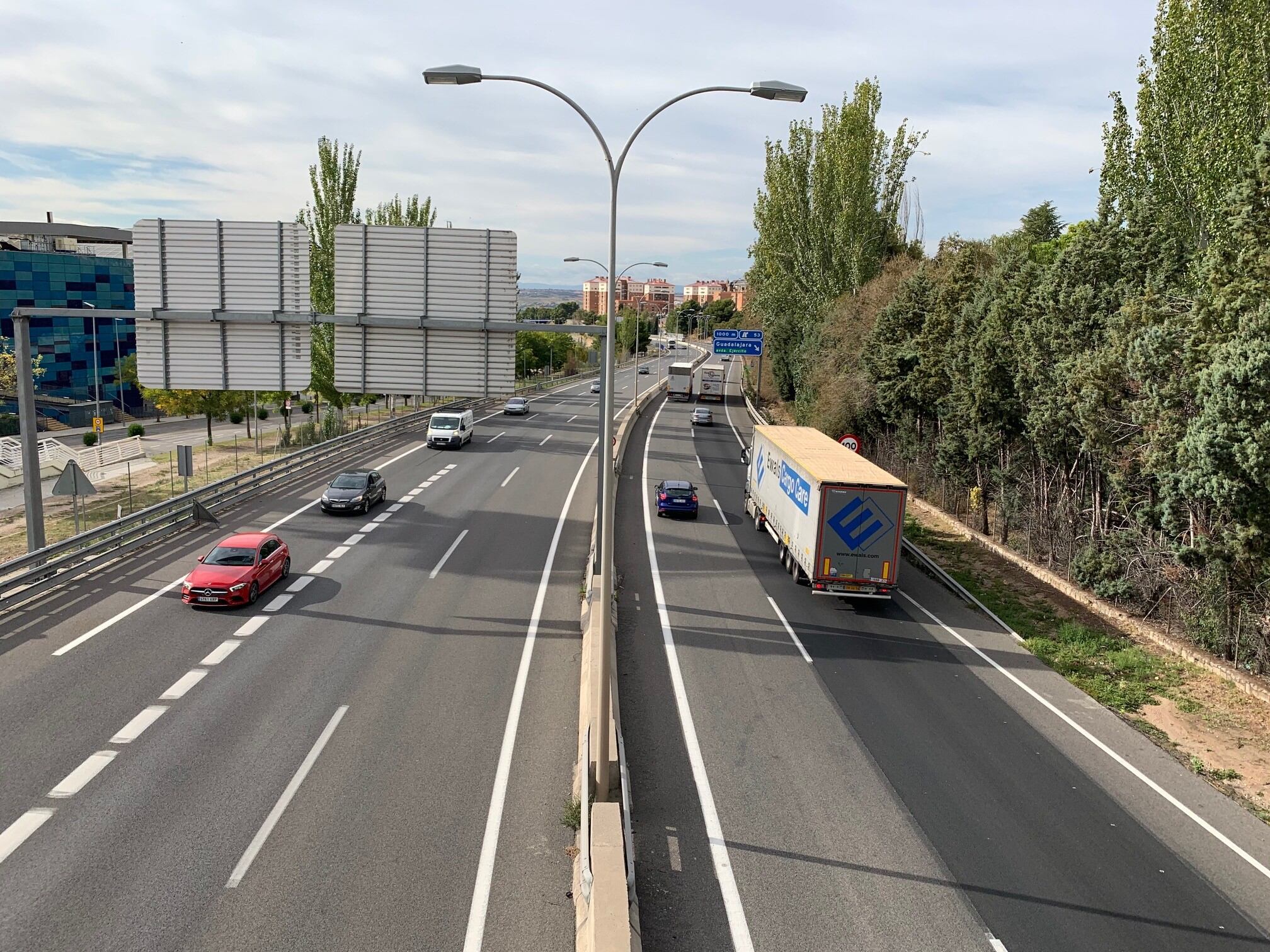 Autovía A2 a su paso por Guadalajara