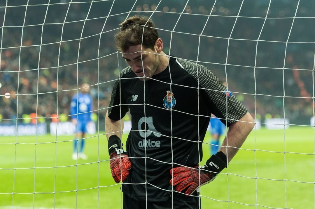 Iker Casillas, durante un partido con el Oporto