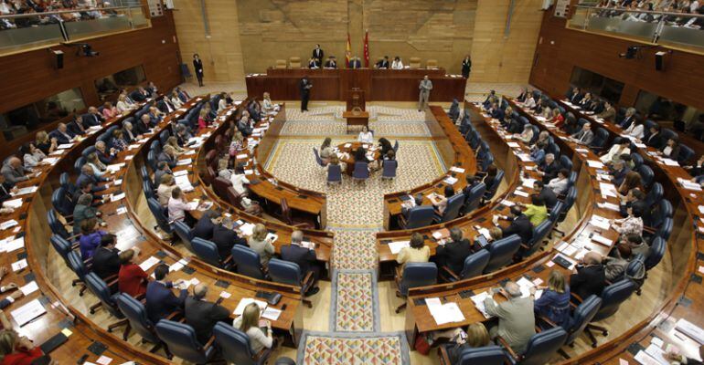 Imagen del pleno de la Asamblea de Madrid