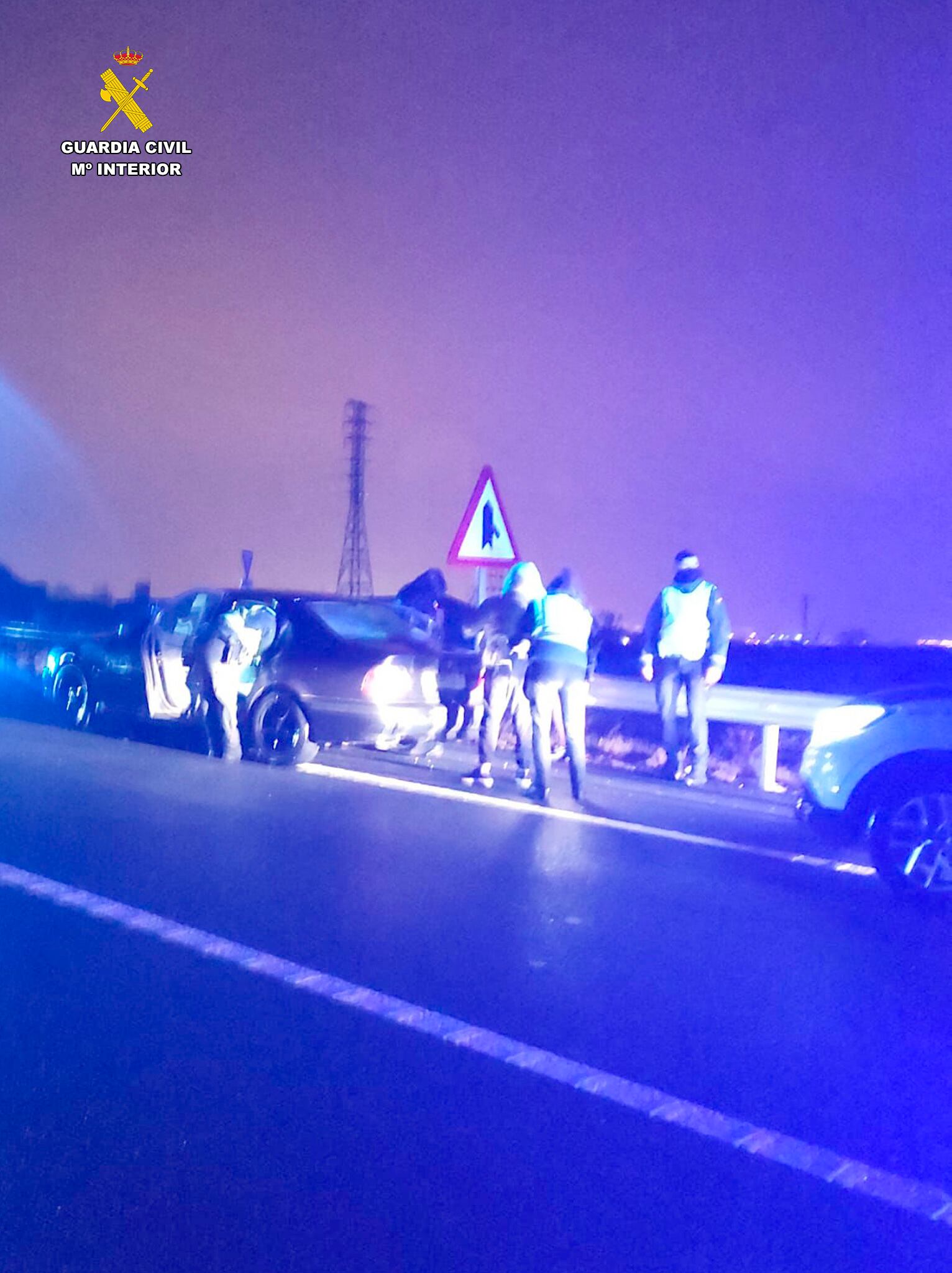 Detenido un vecino de Lardero que escapó de un control de la Guardia Civil