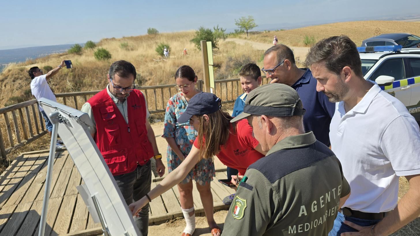 Visita del viceconsejero de Medio Ambiente a las Barrancas de Burujón, en Toledo, tras el incendio del pasado 16 de junio