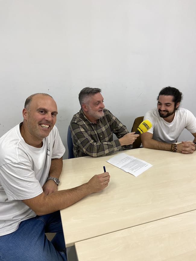 Fran e Igor, profesores de BHI Eibar durante el programa.