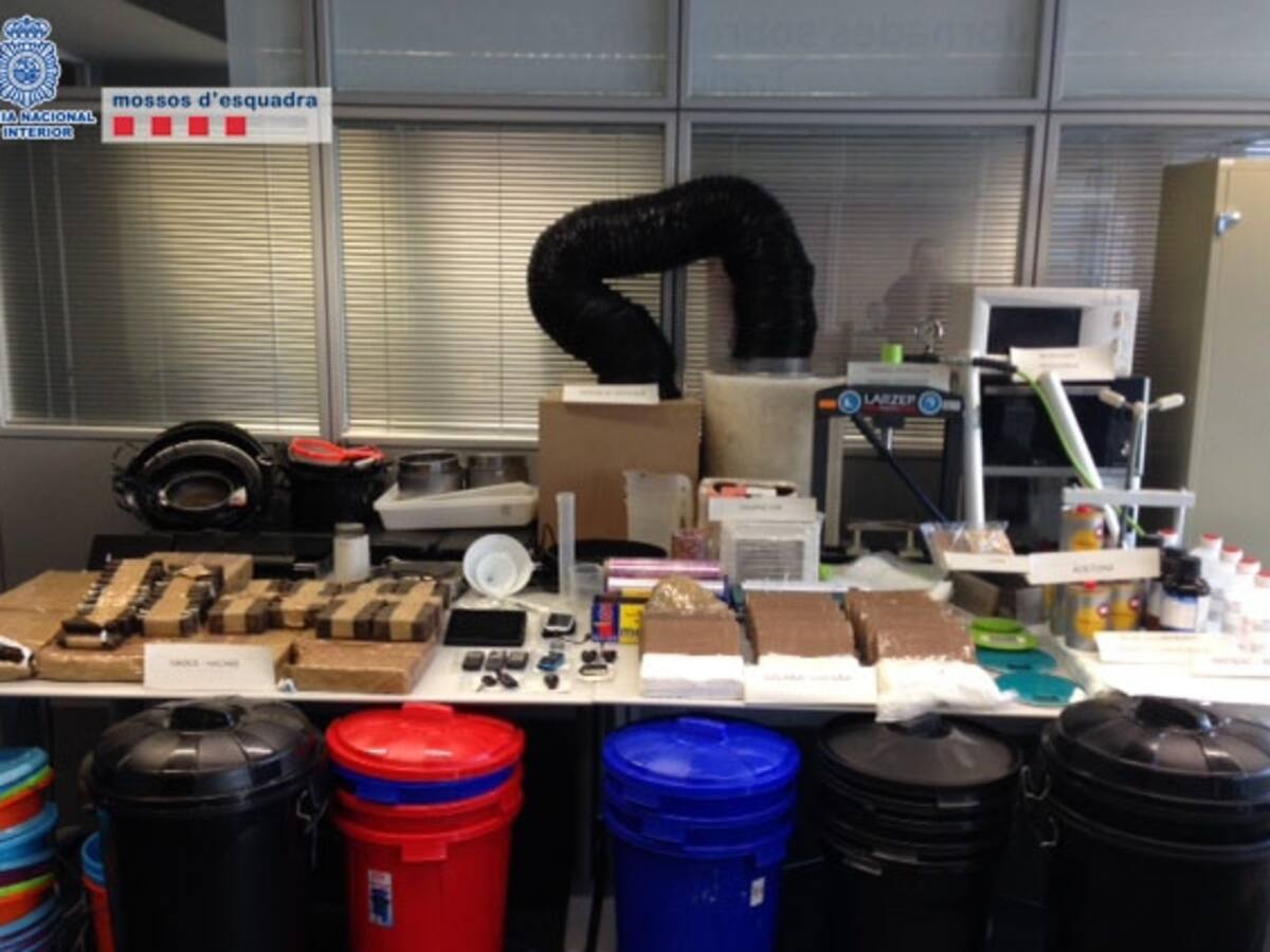 Desmantellat un laboratori de cocaïna al Maresme