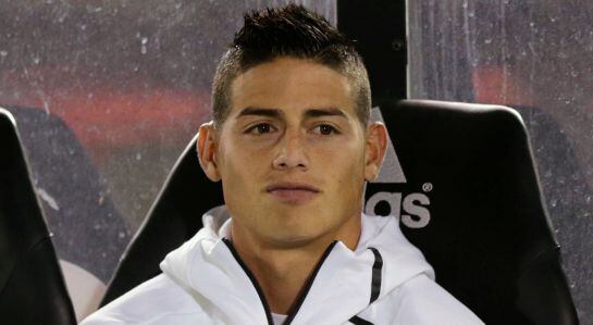 Football Soccer - Paraguay&#039;s v Colombia&#039;s- World Cup 2018 Qualifier - Defensores del Chaco Stadium Asuncion, Paraguay - 06/10/16. James Rodriguez gestures before the soccer match againts Paraguay. REUTERS/Jorge Adorno