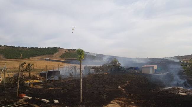 Estado en el que quedó la zona del incendio