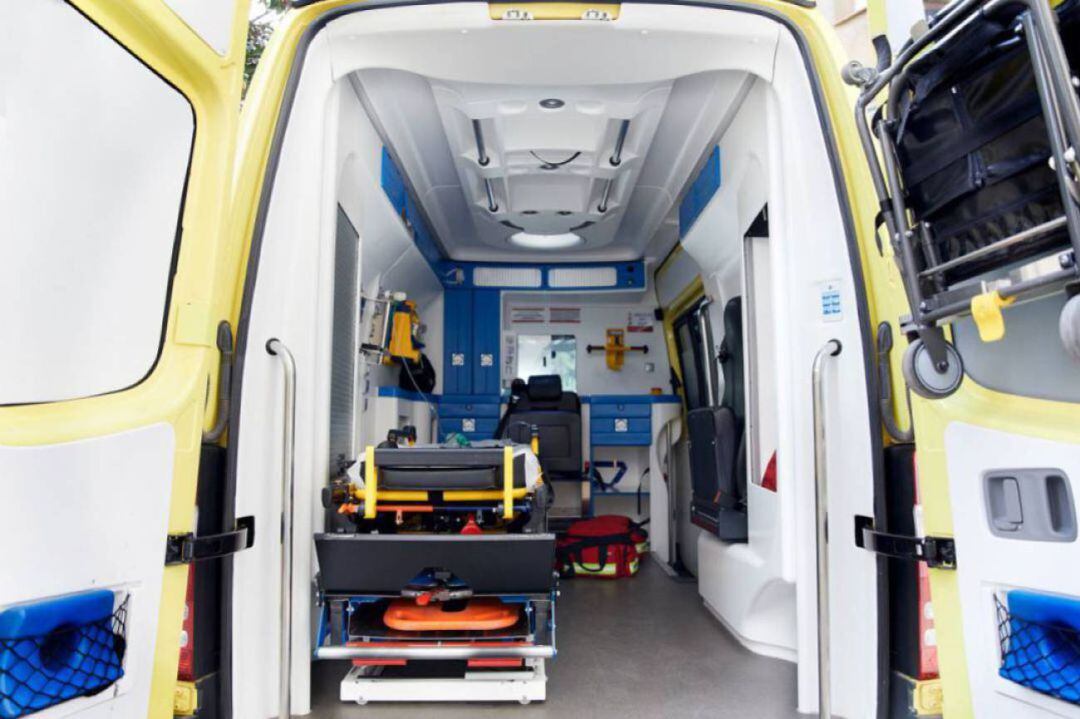 Interior de una ambulancia