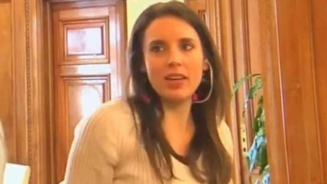 Irene Montero, en una imagen del vídeo 