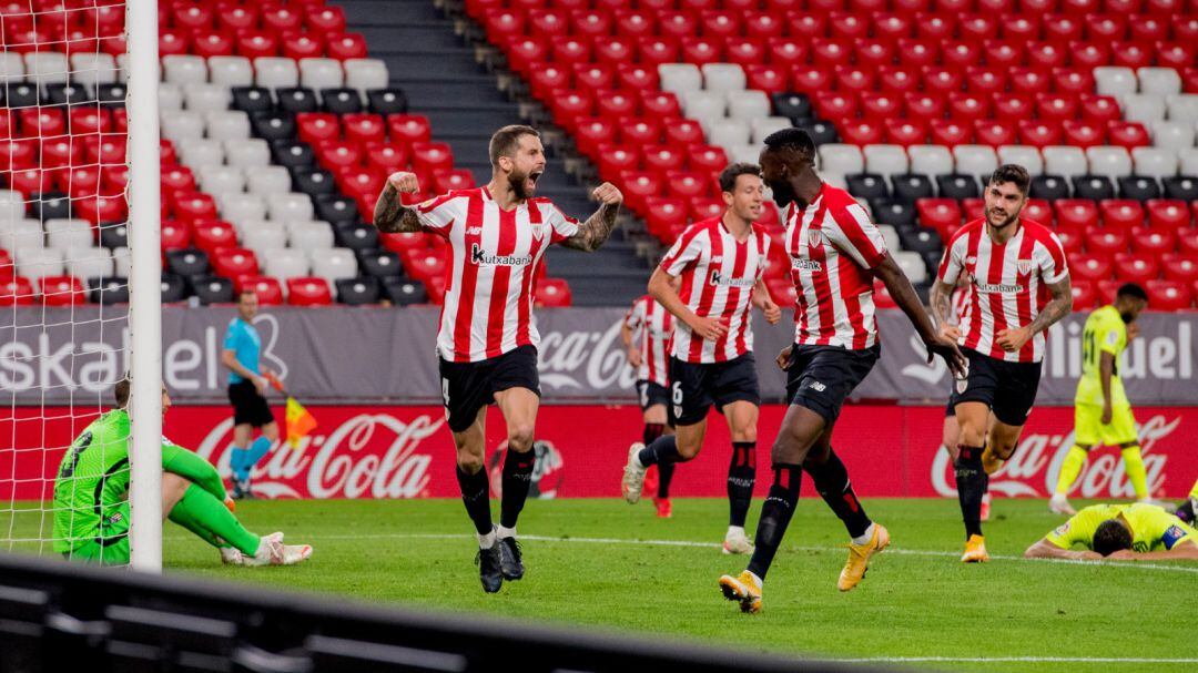 Iñigo Martínez, tras marcar el gol de la victoria ante el Atlético de Madrid