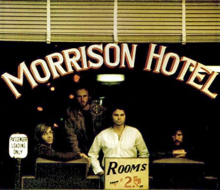 Portada de &#039;Morrison Hotel&#039;, el quinto álbum de The Doors