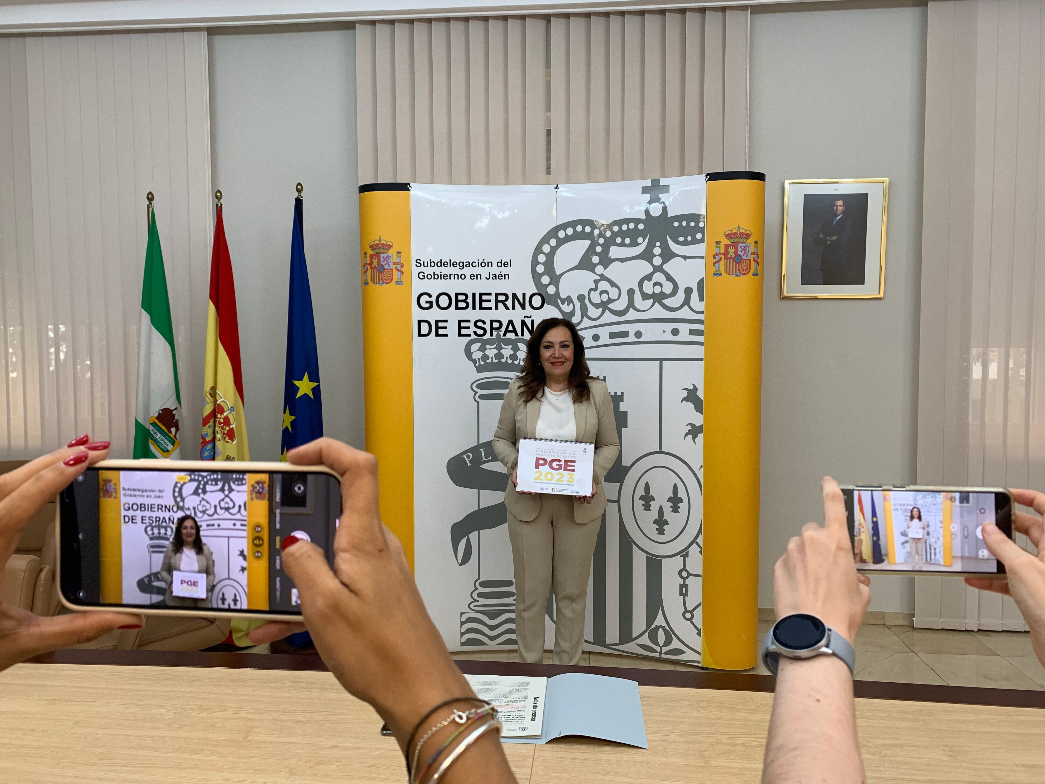 La subdelegada del Gobierno, Catalina Madueño, durante la presentación de los PGE para la provincia de Jaén.