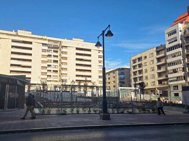 Imagen de la mañana del jueves 20 de noviembre de la plaza de la Constitución, la popular Rosaleda