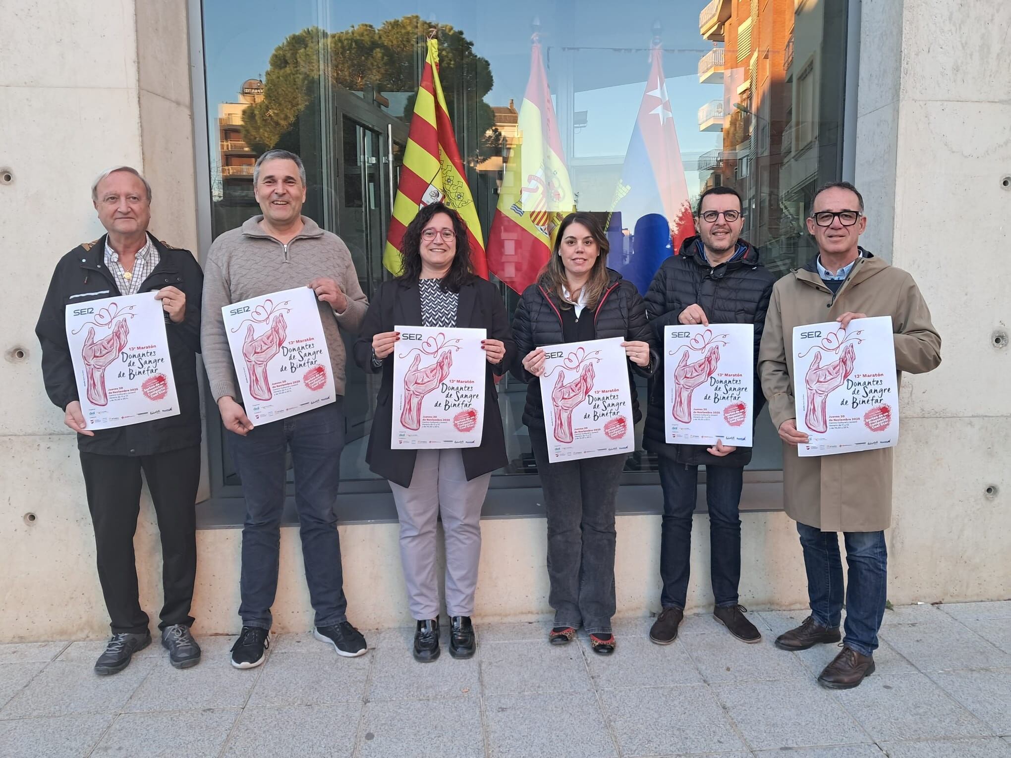 Presentación del maratón de Donantes de Sangre del Alto Aragón que organiza la Cadena Ser