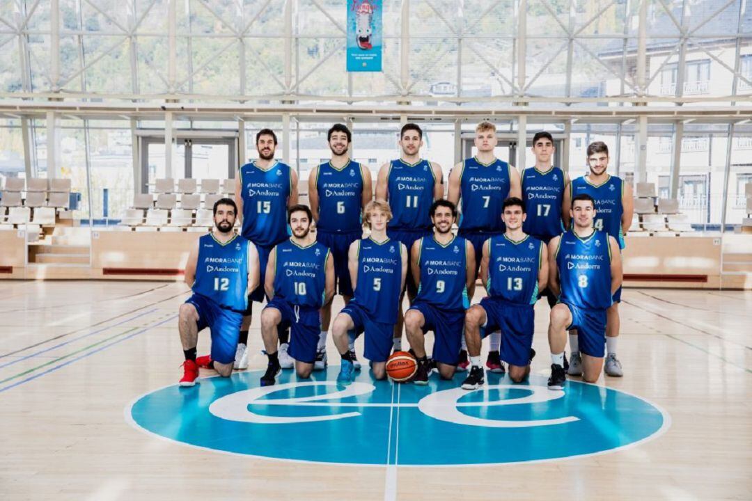 La pantilla del sènior B del MoraBanc Andorra.