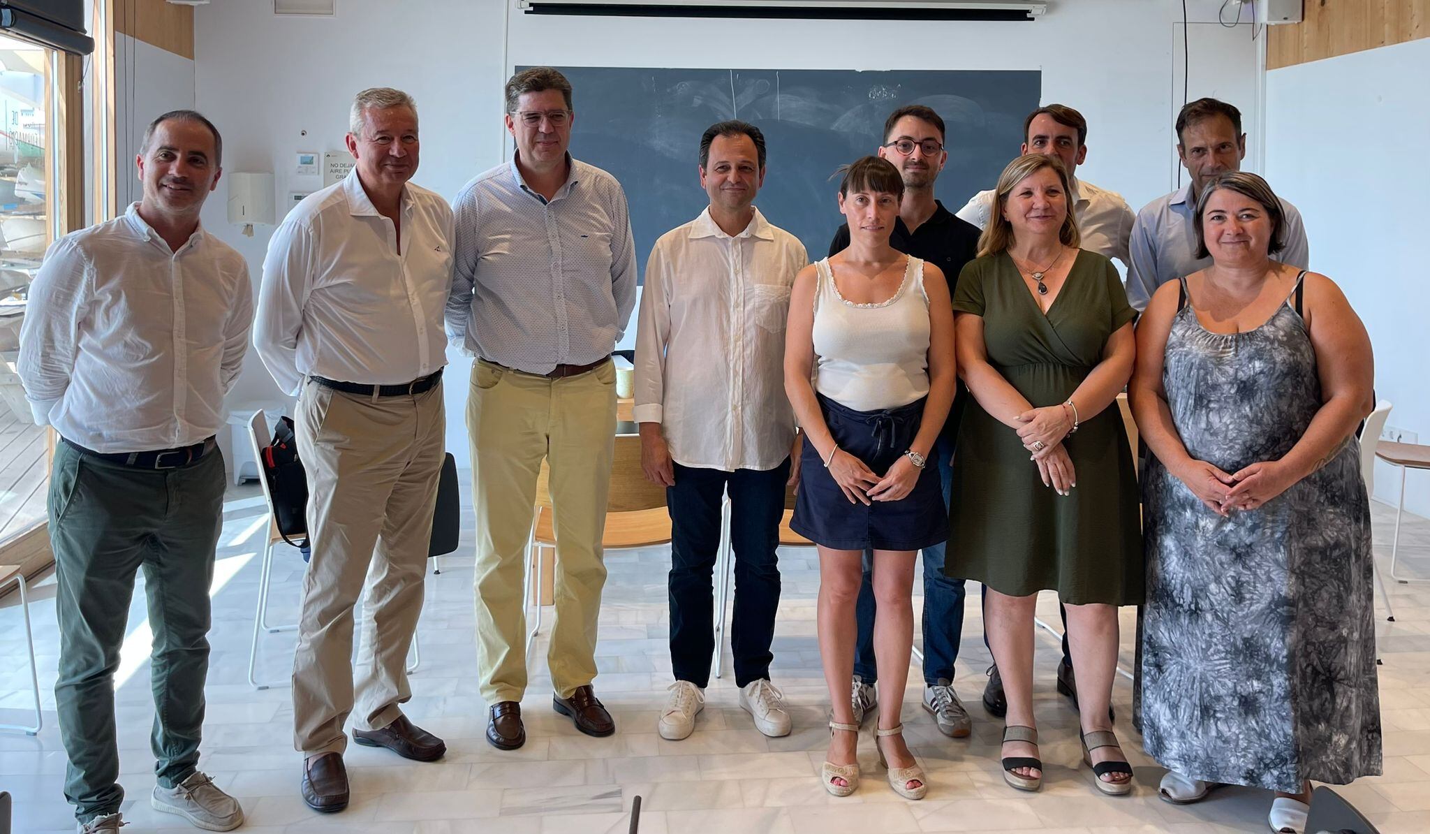 Un momento durante la visita del conseller balear de Turismo