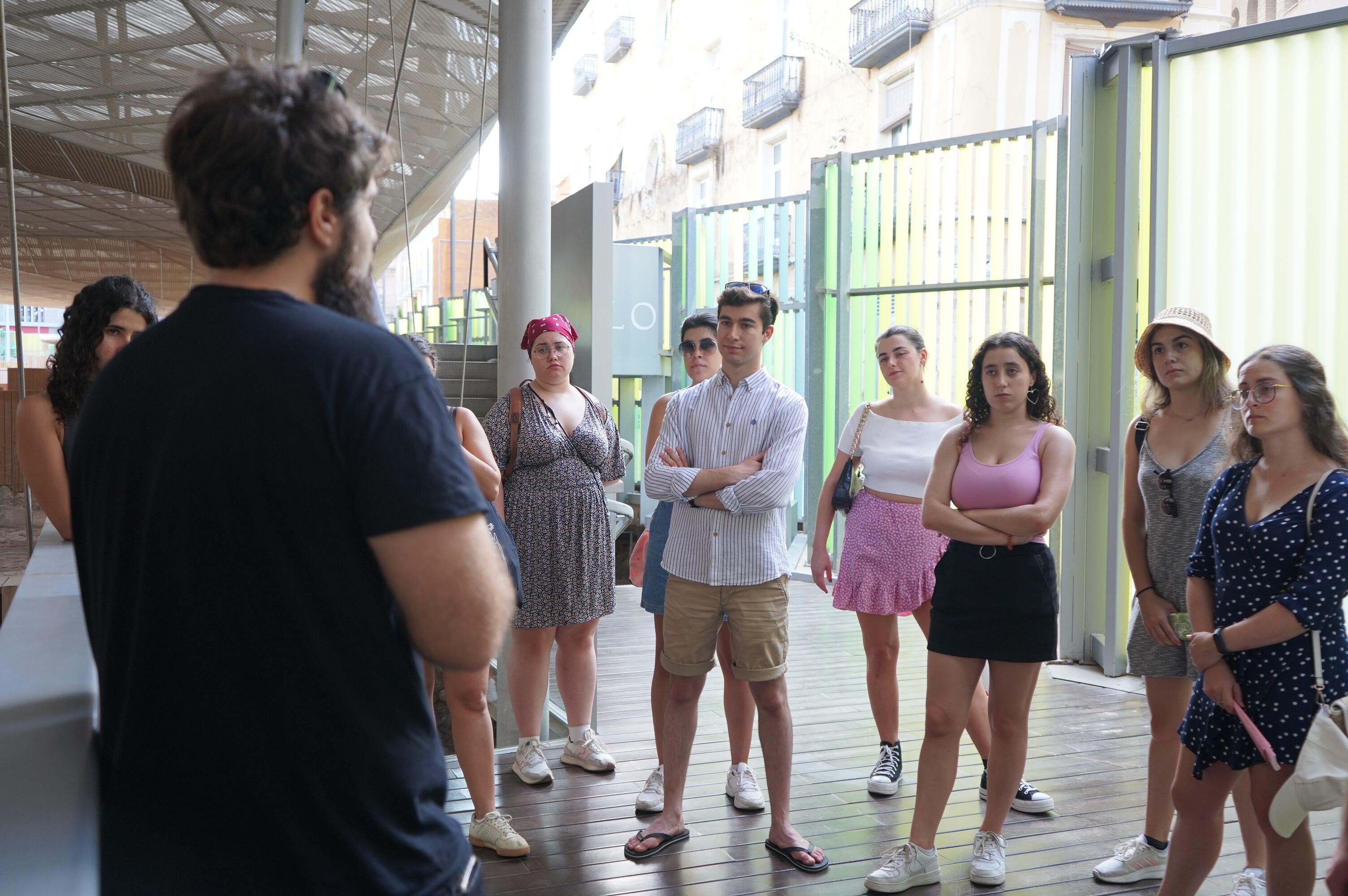 Voluntarios visitan el Foro Romano