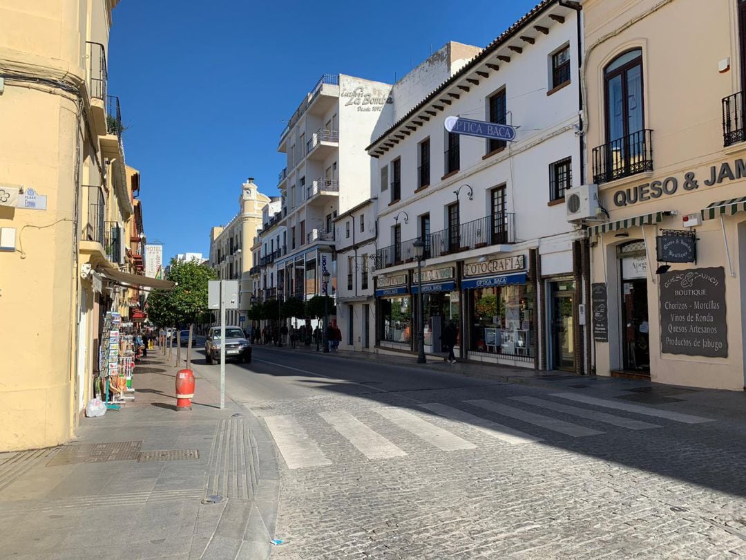 Tramo de la calle Virgen de la Paz que será remodelado desde este lunes