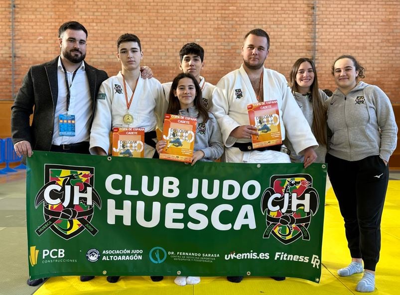 El Club Judo Huesca se trajo tres metales