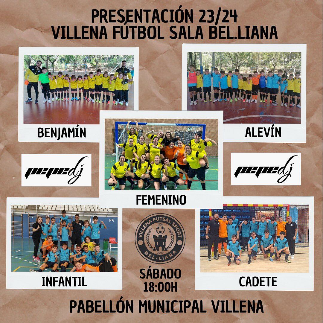 Cartel del acto deportivo